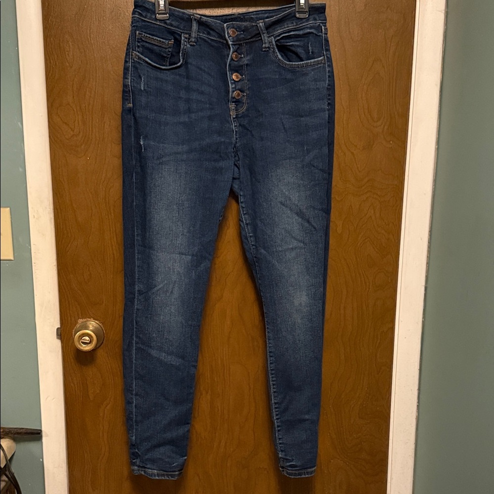 Arizona Jean Co Hi Rise Skinny Blue Jeans Size 13